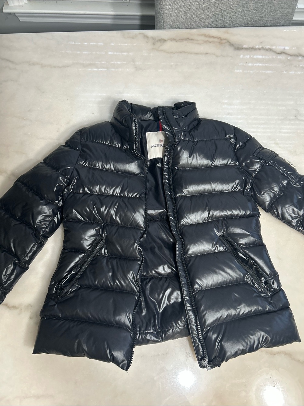 Moncler kids Black Quilted Puffer Jacket